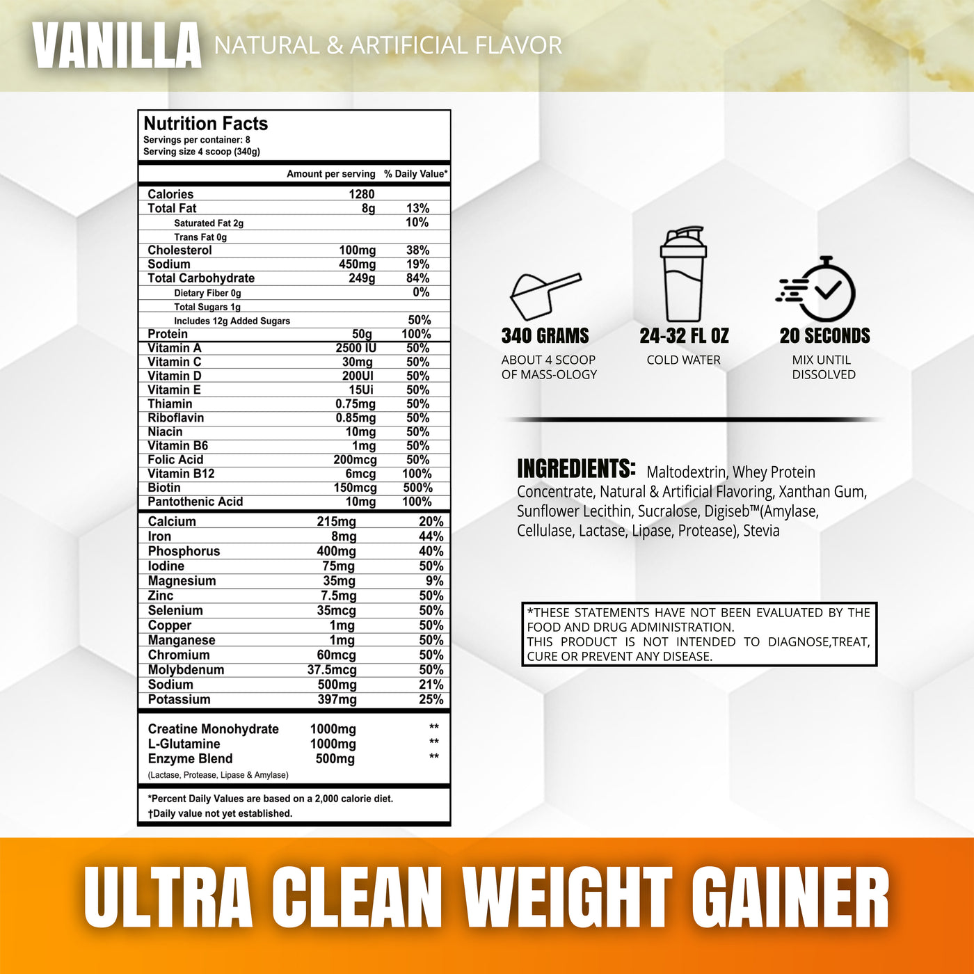 Mass-ology™ - Clean Weight Gainer