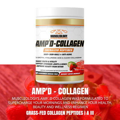 Amp’d Collagen for joint support, skin hydration, and energy – Muscleology