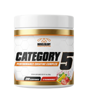 Category5 – Stim-Free Pre-Workout + 5g Creatine (StrawBurst)