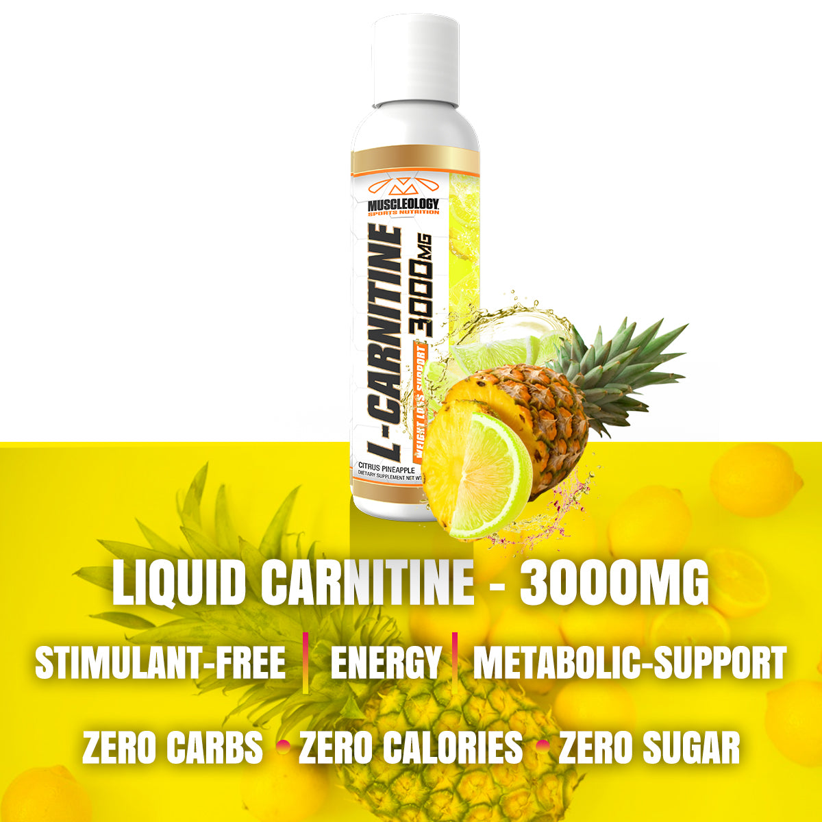 Liquid Carnitine - 3000mg - Fat Loss Support - 30 Servings/Bottle