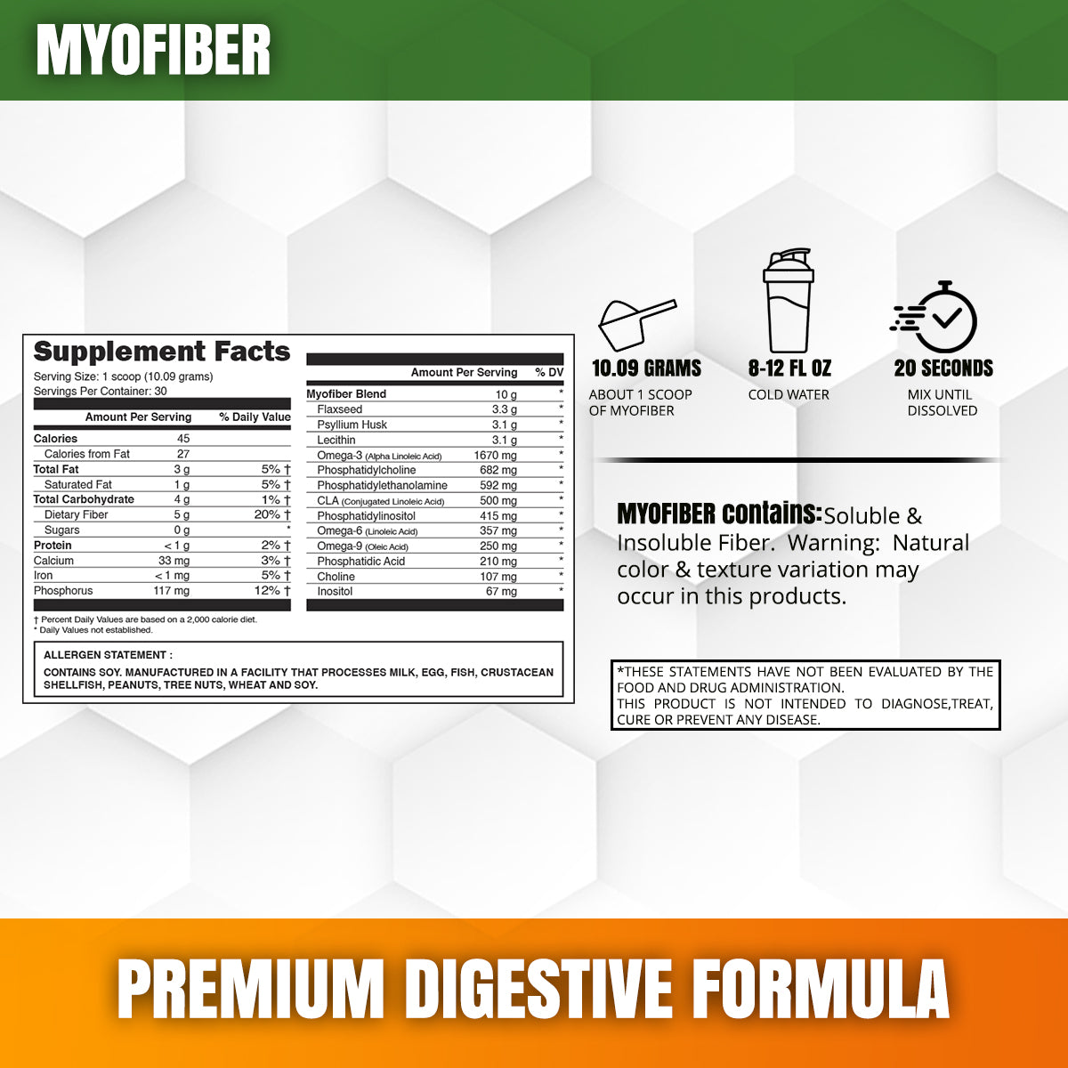 Myofiber™ - Premium Digestive Formula