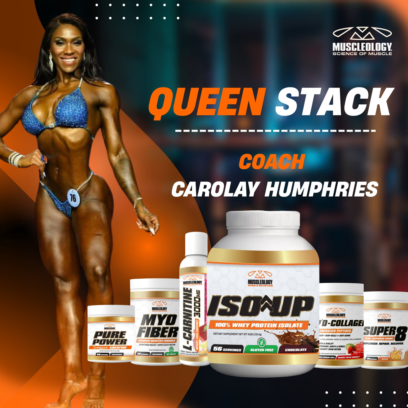 The Queen Stack – Lean Muscle, Fat Burner & Beauty Support Supplement Bundle for Women