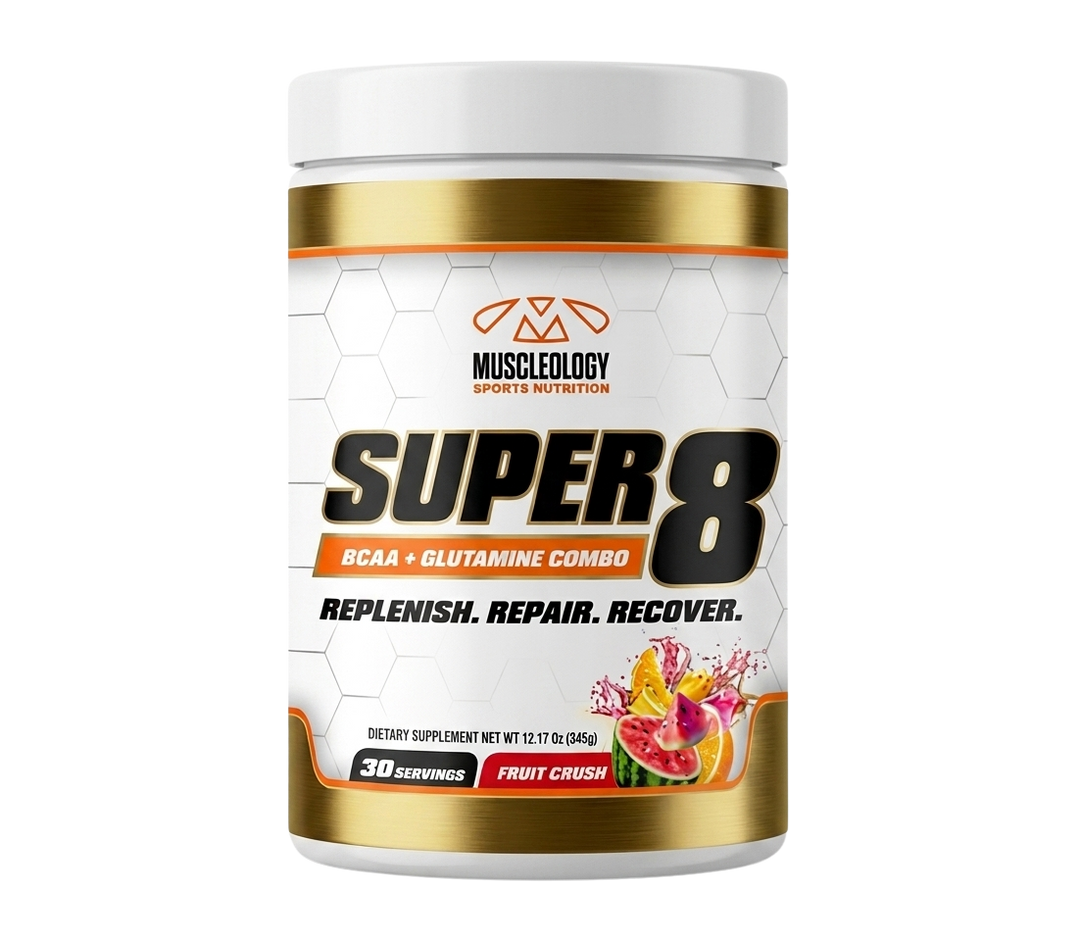 Super8 – BCAA + Electrolyte Recovery Drink | Muscleology