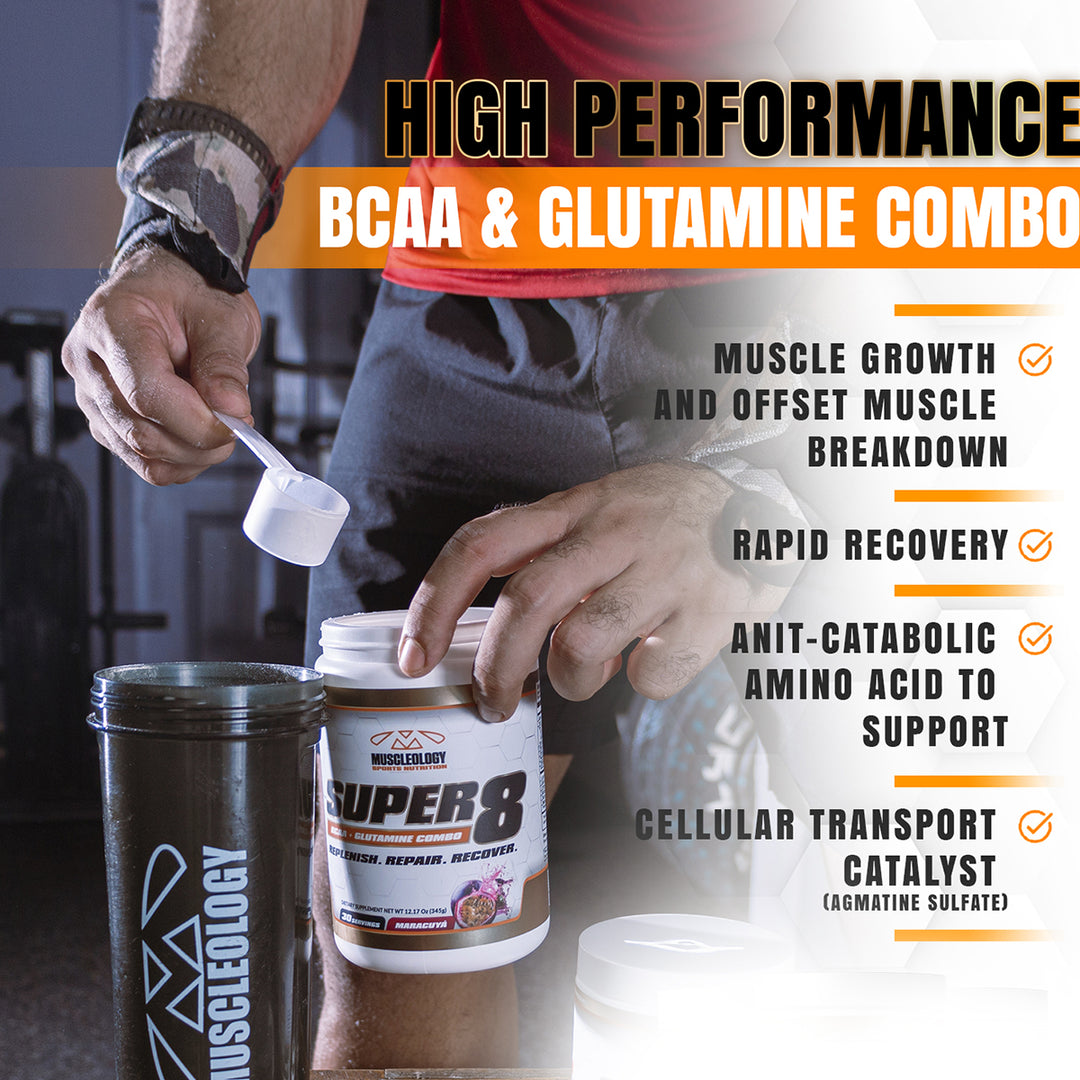 Super8 – BCAA + Electrolyte Recovery Drink | Muscleology
