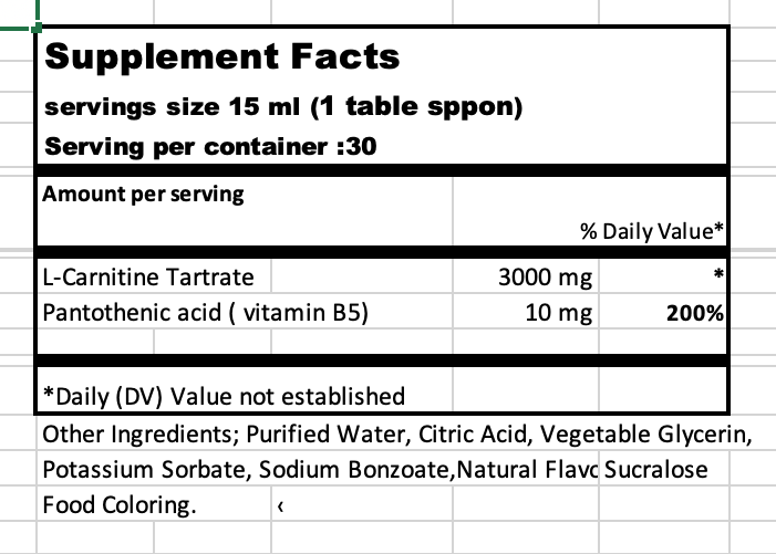 L-Carnitine Liquid 3000mg – Clean Energy & Metabolic Support | Muscleology